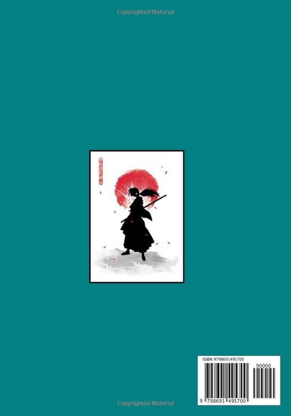 Miniatura 2 de Notebook Rurouni Kenshin Wandering Samurai College-Ruled sketchbook for student, 7" x 10", 110 White Pager, Rurouni Kenshin Wandering Samurai Himura