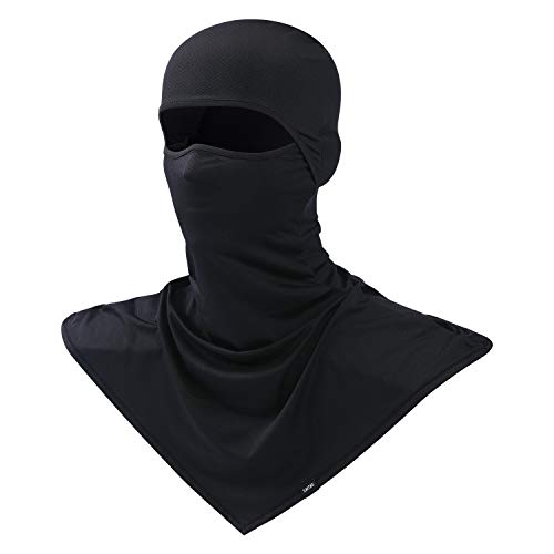 Balaclava Summer Protection Face Mask Breathable Motorcycle Hood Helmet Liners Outdoor Cycling Hiking Sports Black