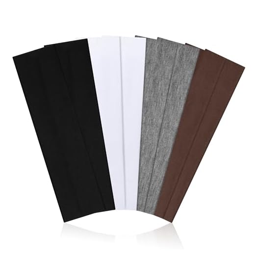 8 Pack Headbands for Women Non Slip - Stylish Sports Hair Bands for Women's Hair - Soft Cotton Cloth Stretchy Headbands for Women for Yoga, Outdoor Exercise Running