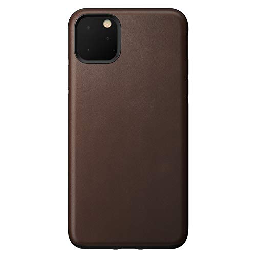 Nomad - Funda rígida para iPhone 11 Pro MAX (Piel), Color marrón