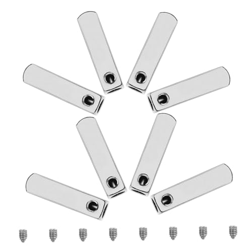 BESTYASH 8pcs Metal Tip Heads for Shoes Shoelace Tips Replacement Diy Lace End Caps Accessory