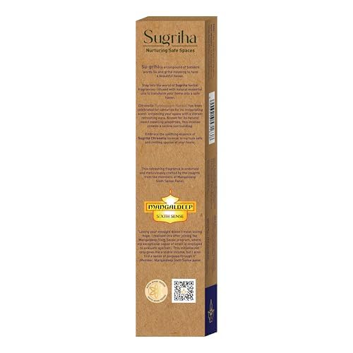 Image of Mangaldeep Sugriha Mosquito Repellant Incense - Citronella (40 Sticks)