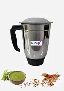 Grinder and blender Stainless Steel Jar for mixer grinders, 1000ml, suitable for Bajaj, Havells, Crompton, Lifelong, Usha, Sumeet, Singer, Sunflame and others