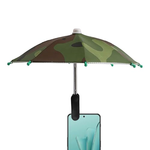 yakermur Paraguas Para Teléfono Móvil | Protección Anti-UV con Pinza - Accesorios de Teléfono Antideslumbramiento para Coche Playa Piscina Camping, camuflaje, Se référer au descriptif - imagen 9