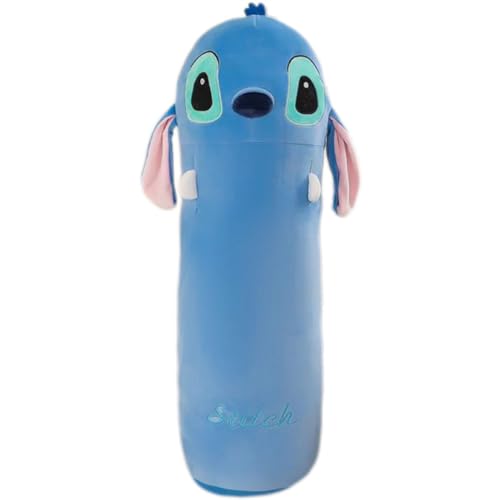 AKFJP ぬいぐるみ 抱き枕 クッション かわいい おもちゃ 昼枕 柔らかい 睡眠枕 漫画 人形 クリスマス 女の子 誕生日 プレゼント人形 誕生日のおもちゃ 贈り物 ぬいぐるみ キッズパーティー用品 ダーク ブルー 100cm