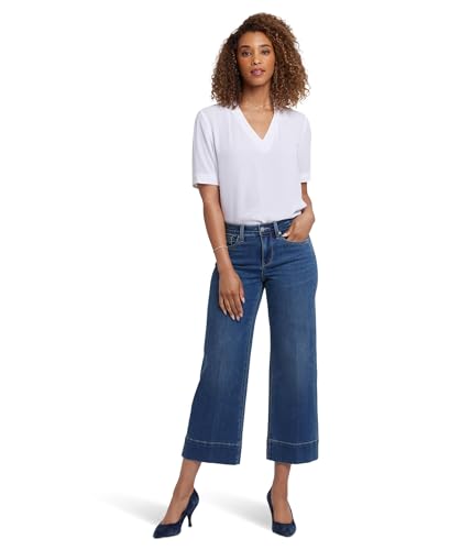 (取寄) エヌワイディージェイ レディース テレサ ワイド レッグ アンクル ジーンズ イン バレンシア サーフ NYDJ women Teresa Wide Leg Ankle Jeans in Valencia Surf Valencia Surf NYDJ Women's Teresa Wide Leg Ankle Jeans in Valencia Surf at