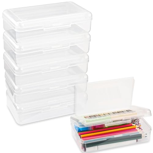 Boîte à crayons transparente à 2 compartiments pour ne plus perdre les fournitures scolaires