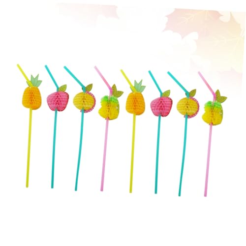 24 pitillos plásticos desechables coloridos para fiestas miniatura 5