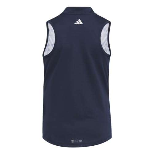 adidas Girl's Heat.rdy Sleeveless Printed Golf Polo Shirt3