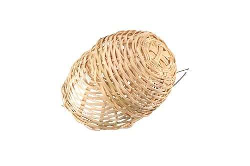 Image of 2pcs Bamboo Bird Nest Cage Handmade Bamboo Bird House Bird Rest Cave Cage for Small Parrot Budgie Parakeet Cockatiel Conure Lovebird Finch Canary