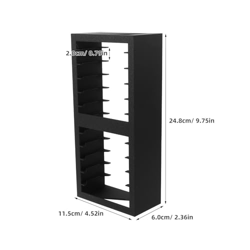 Caja de almacenamiento para cintas de casete de plástico con múltiples compartimentos Amosfun 3