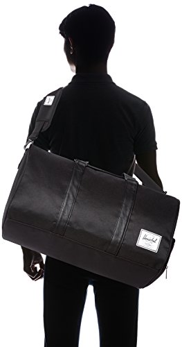 Herschel Novel Duffel Bag, Black/Black Synthetic Leather, Classic 42.5L