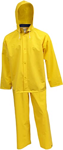 Image of Tingley S53307 Industrial Work PVC Waterproof 3-Piece Suit, Yellow