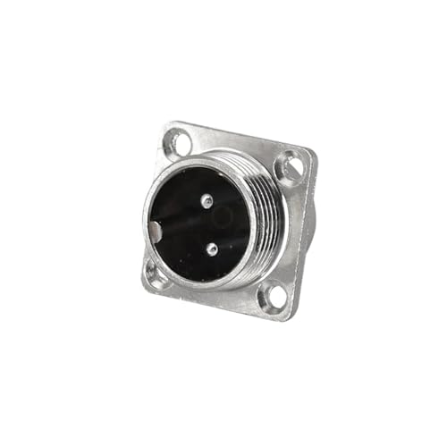 Connecteur GX12 2 broches à embase carrée 12mm de diamètre