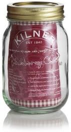 Indispensable Kilner Clear Glass Screw Top 0.5L Preserve Jar (Neoteric Design) [Pack of 3]