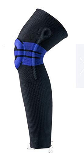 1 Pair Silicone Spring Support Knee Pad Basketball Meniscus Patella Protector Compression Leg Sleeve Sports Football Cycling