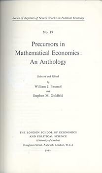 Precursors in Mathematical Economics: An Anthology