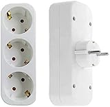 Leistung: 16 A, 250 V Prendeluz 3-fach Adapter weiß 16A 250V