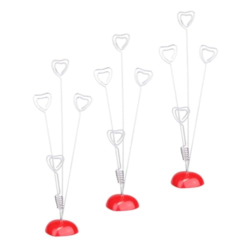 NOLITOY Herz Memo Clip Halter 3er Set