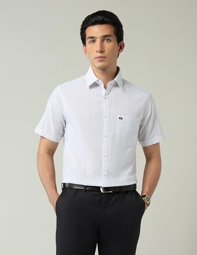 Image of AD by Arvind Modern Slim Fit Tartan Checked Shirt