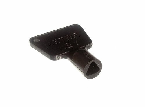 Clé triangulaire plastique noir lot de 12 pour serrure de boîtier edf gdf et compteur eau