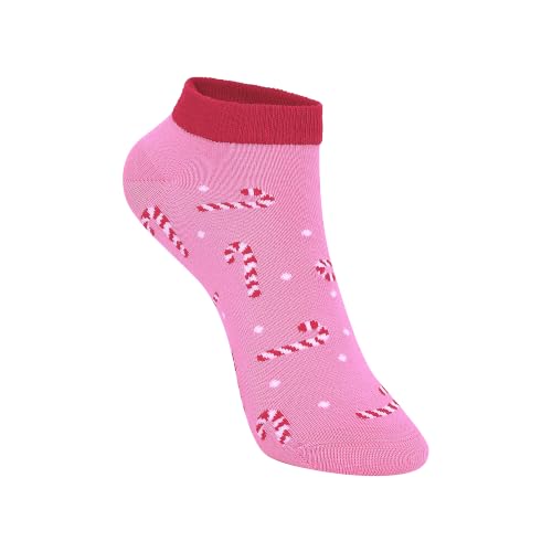 Image of Mint & Oak Low Cut Ankle Women Socks, Christmas Gift Quirky Socks For Friends, Cute Funky Socks, Christmas Secret Santa Gifts For Women