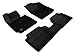 3D MAXpider All-Weather Floor Mats for Hyundai Veloster 2012-2017 Custom Fit Car Floor Liners, Kagu Series (1st & 2nd Row, Black) (L1HY02401509)