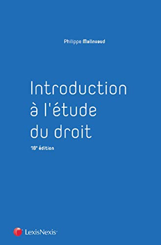  Introduction à l'étude du droit 2018-2019 Francais PDF