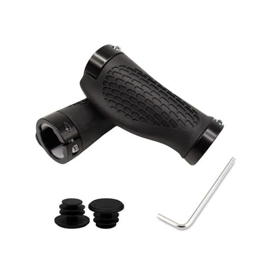 Snmzlc Ergonomic Bike Handlebar Grips,Mini Double Lock Bicycle Grips,95mm/3.74",for BMX,