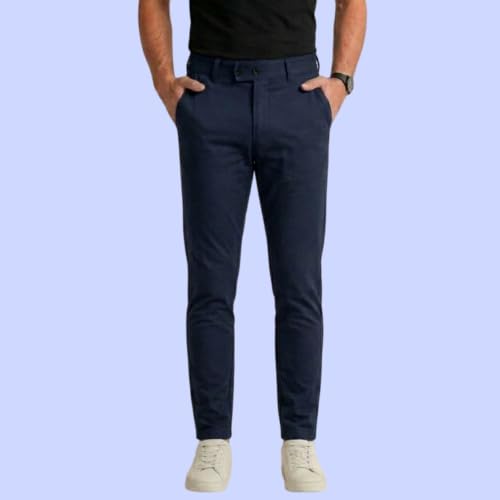 Image of Men's Formal Trousers | Premium Lycra Stretch Pants | Standard Fit | Comfortable Office, Business & Casual Wear | Stylish Men's Bottom Wear