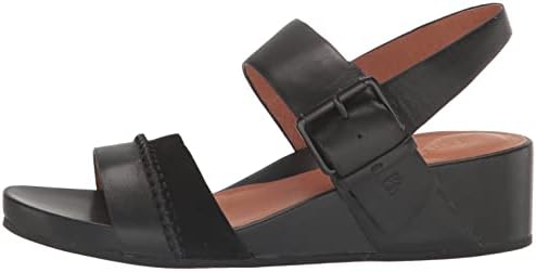 Gentle Souls by Kenneth Cole Women's Women's Giulia Wedge Sandal, Black, 9 | Image 7