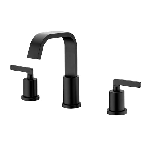 Luxier Raiden 8 in. Widespread 2-Handle Bathroom Faucet in Matte Black