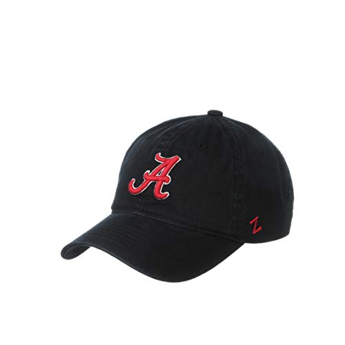 NCAA Alabama Crimson Tide Mens Adjustable Scholarship Hat Black, Alabama Crimson Tide Black, Adjustable