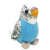 WQY GroceryShop 1 Pcs Stuffed Parakeet Toy, 5.5 inches, Budgerigar Plush Toy, Parakeet Soft Toy, Stuffed Bird for Kids, Blue