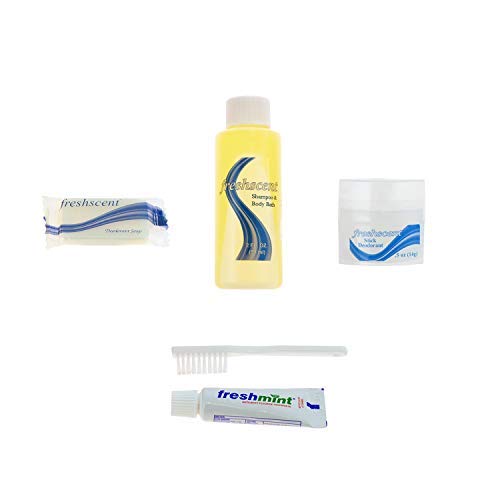 Sponsored Ad - Moda West 24 Teen Hygiene Kits - Bulk Case of Wholesale Toiletry Kits for Men, Women, Travel, Charity, Homeless Shelters, Bathroom Essential, Includes Shampoo, Deodorant, Toothpaste & More, 24 Pack