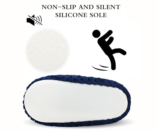 Image of Keyela Women Cozy Warm Slipper Socks, Non Slip Gripper Indoor House Socks | Soft warm cozy fabric, gripper anti-slip bottom for bedroom, lounge and all indoor daily use