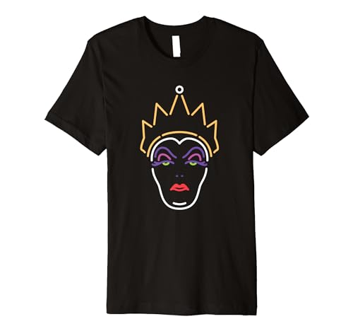 T-shirt Disney Evil Queen idée cadeau premium collector motif néon