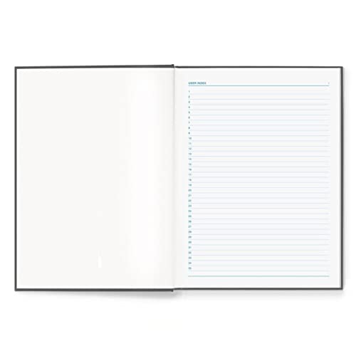 Vela Sciences Caderno avançado de laboratório de capa dura expandida E7-A, 23,5 x 30 cm, 144 páginas