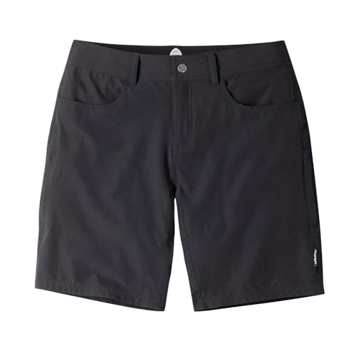 Club Ride Men's Mountain Surf Everywhere Shorts 10" - Mountain Bike Shorts for Men - PowerWeave 4-Way Stretch Lightweight Fabric - Durable, Breathable, Comfortable - True Black - Medium