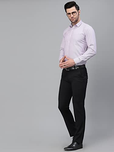 Image of Style Quotient Men Blue Tattersall Checked Polycotton Slim Fit Formal Shirt