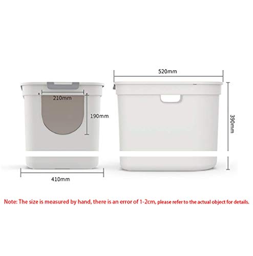 Bandeja de areia de canto para gatos de estimação adorável grande ecológico porta dupla entrada supe