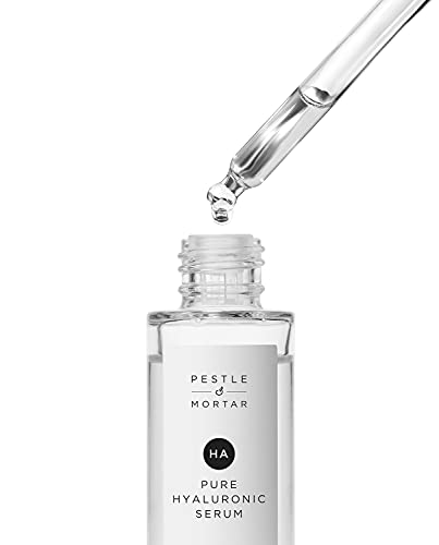 Pestle & Mortar 2% Pure Hyaluronic Acid Serum for Face, with Vitamin B5, Anti-Ageing, Hydrating Facial Moisturizer – Deep Hydration and Fragrance Free 30ml/1 oz