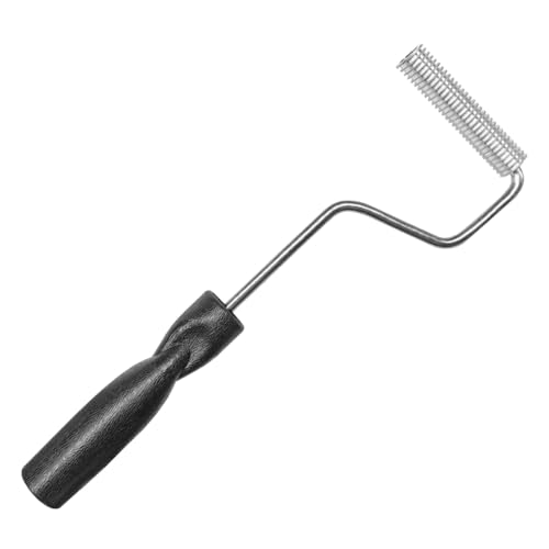 Tuxihapp 3IN Fiberglass Roller Bubble Paddle Tool Universal Aluminum Head