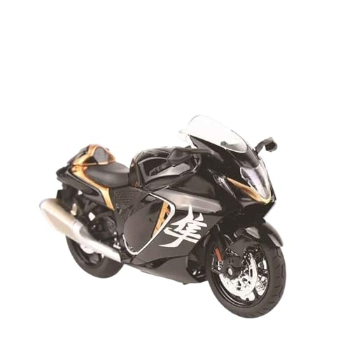 Moto en alliage Suzuki Hayabusa 1:12 avec lumière et son idée cadeau pour passionné