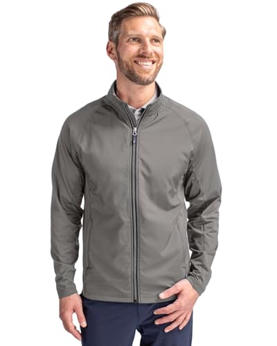 Cutter & Buck Adapt Eco Knit Hybrid Recycled Mens Full Zip Jacket