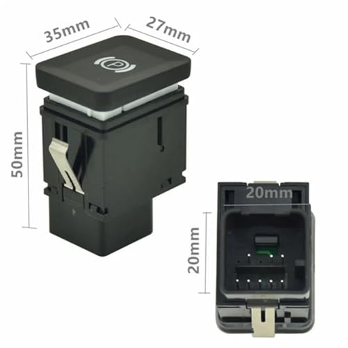 Interruptor de freno de mano para Passat B6 2006-2011 con botón electrónico OEM 3C0927225C 2