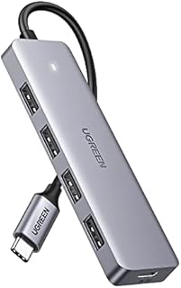 UGREEN USB C Hub 4 Ports USB 3.1 Type C to USB 3.0 Hub Adapter with Micro USB for MacBook Pro, iMac, Samsung Galaxy S21 S20, LG, Google Chromebook Pixelbook, Dell XPS, Oculus Rift S, Lenovo Yoga 720