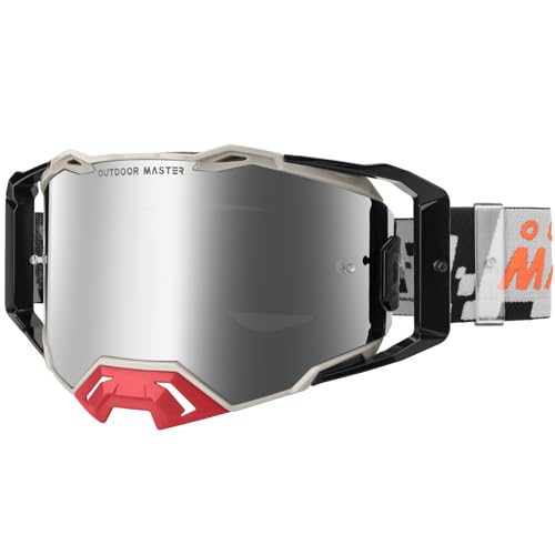 OutdoorMaster Macaw Dirt Bike Goggles OTG ATV Goggles with Nose Guard