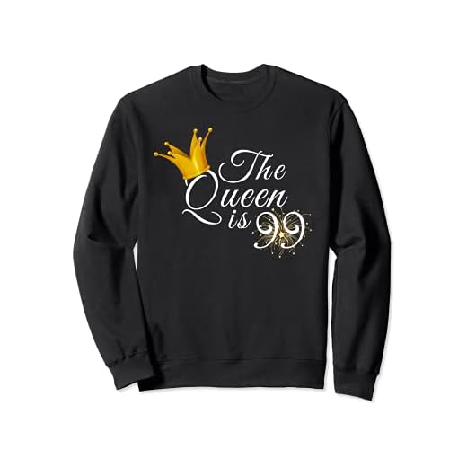 Ideas para regalos de cumpleaños 99 para mamá, abuela, la reina es 99 Sudadera