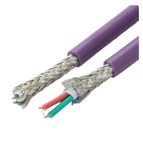 Compatible with Siemens Profibus DP Bus Cable 6XV1830-3EH10 6XV1830-0EH10 2-core Shielded Multi-Stranded Wire (10 Meters, Purple)